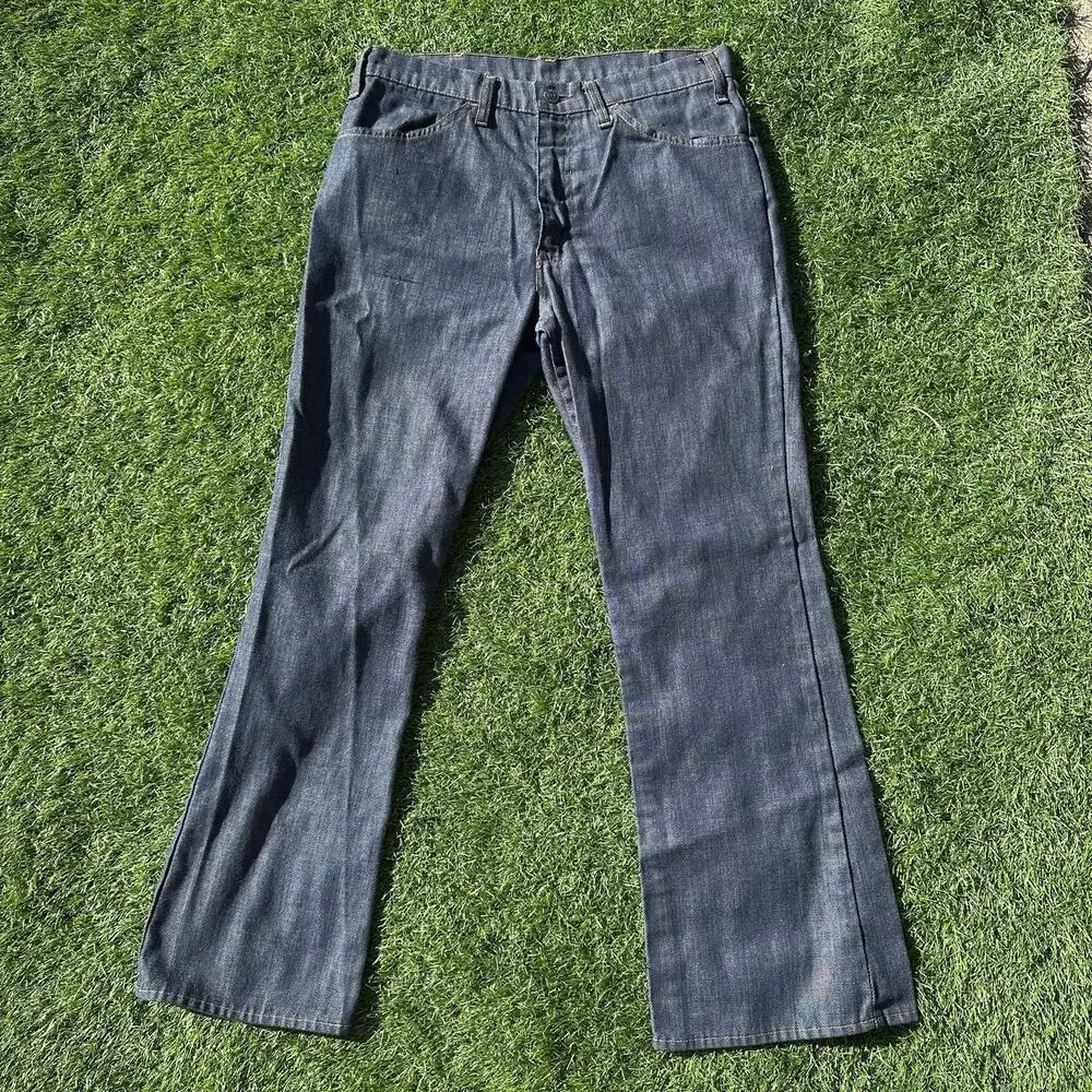 Vintage 1974‎ Levi 646 Jeans 32 x 29.5 Big E Denim 646-1918 Dark Wash